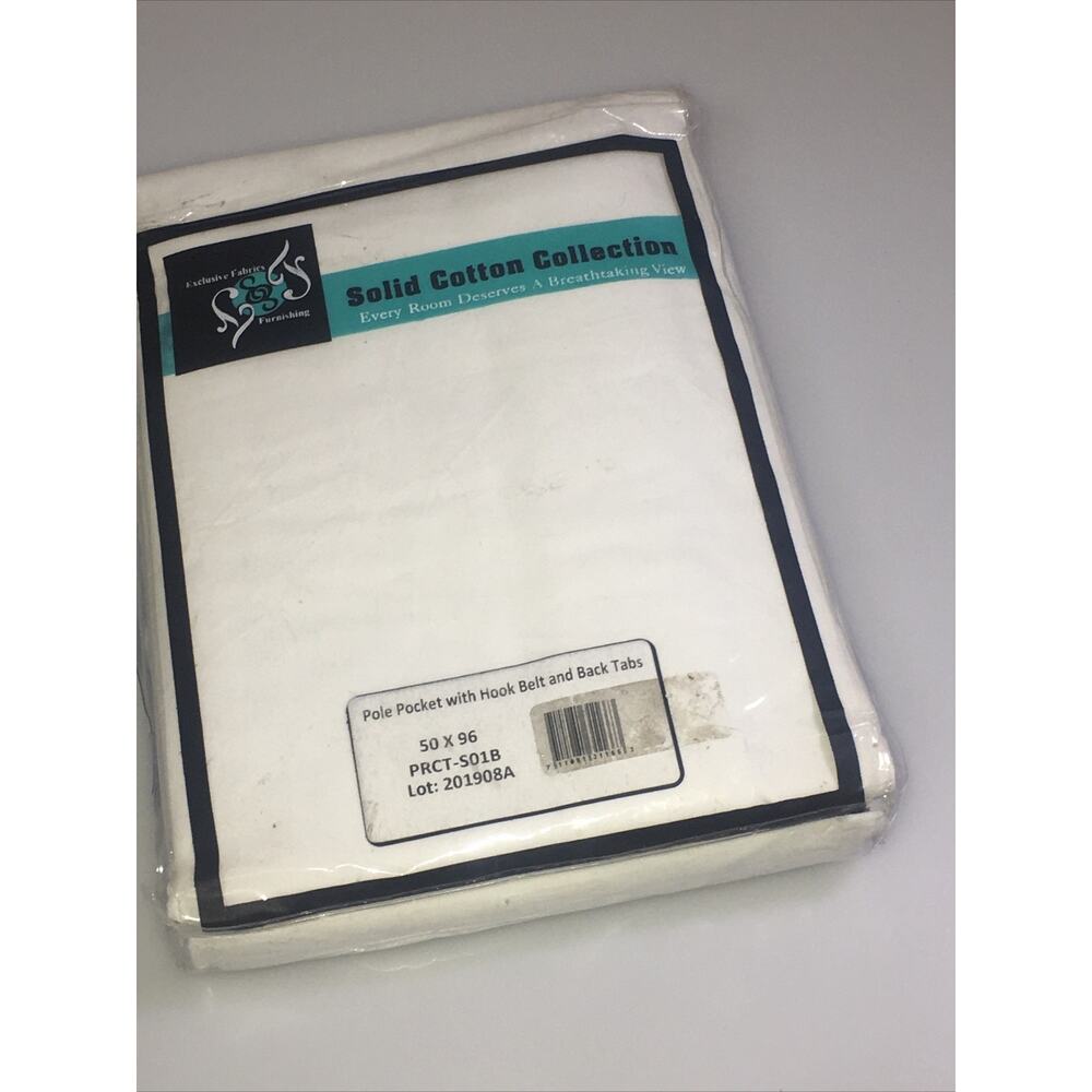 HPD Half Price Drapes Cotton Solid Blackout Curtain 1 Panel 50"X96"